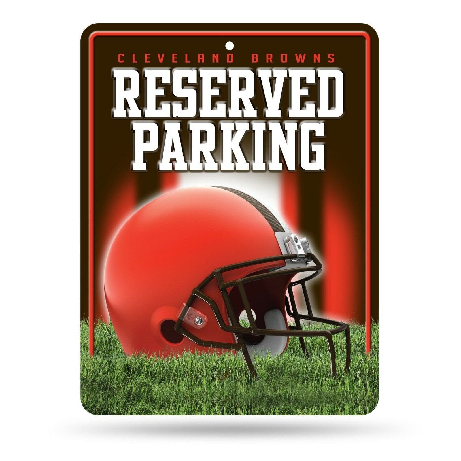 Cleveland Browns 8x11 Metal Parking Sign Embossed Wall Football