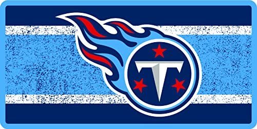 Tennessee Titans Premium Laser Cut Tag Acrylic Inlaid License Plate, Vintage Design, 6x12 Inch