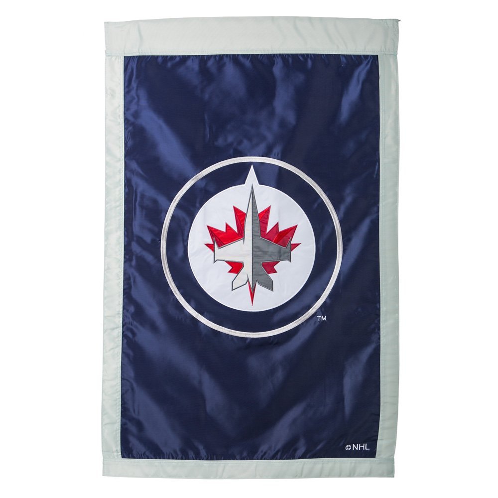 Winnipeg Jets Premium 2-Sided Banner House Flag, Applique & Embroidered, 28x44 Inch