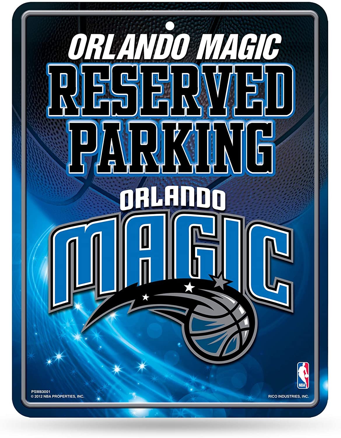 Orlando Magic Metal Parking Sign