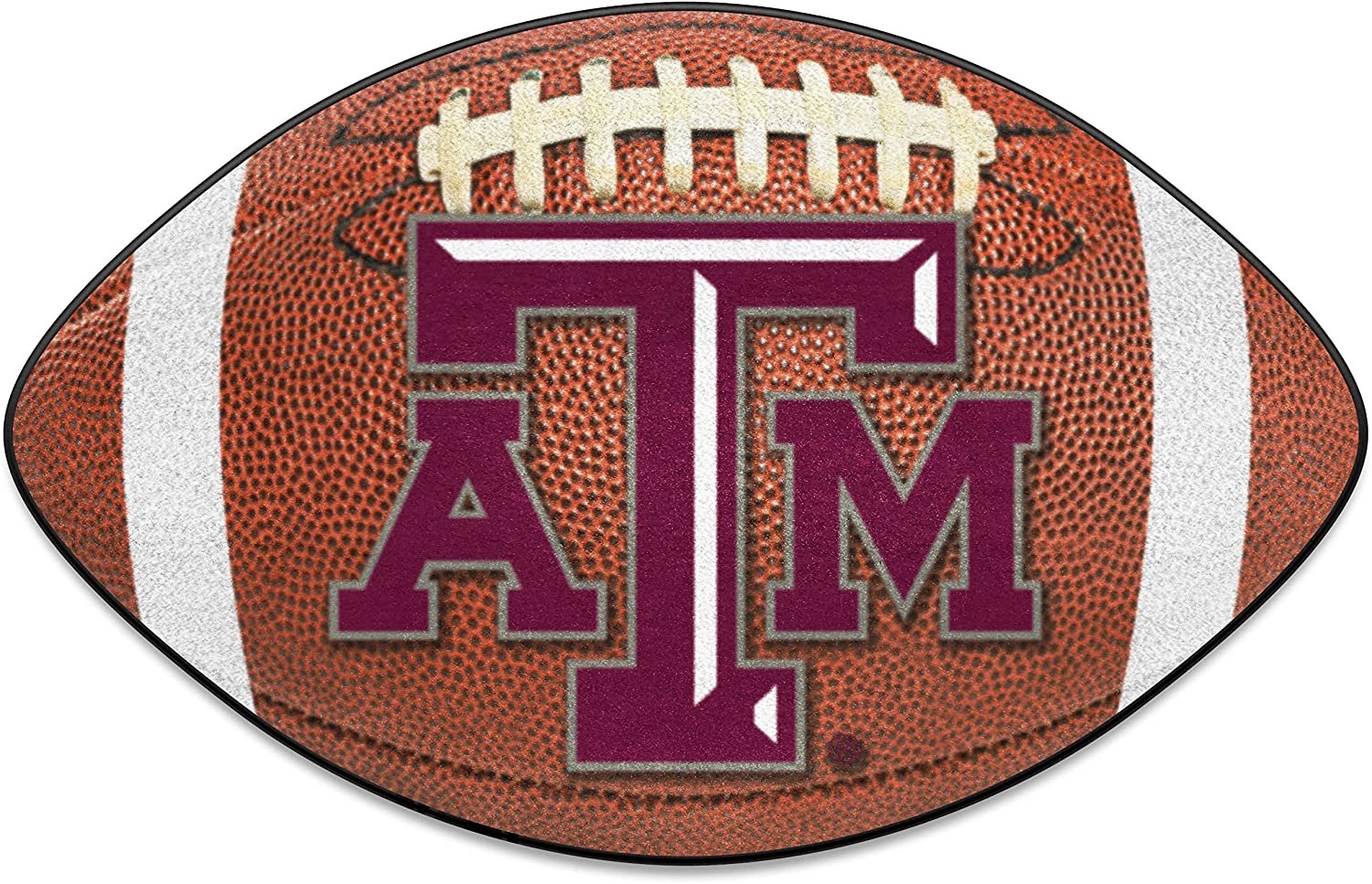 University of Texas A&M Aggies Floor Mat Area Rug, 20x32 Inch, Non-Skid Backing, Football Design
