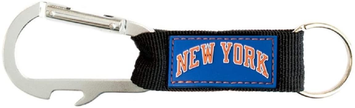 New York Knicks Premium Carabiner Clip Keychain Bottle Opener Combo Basketball