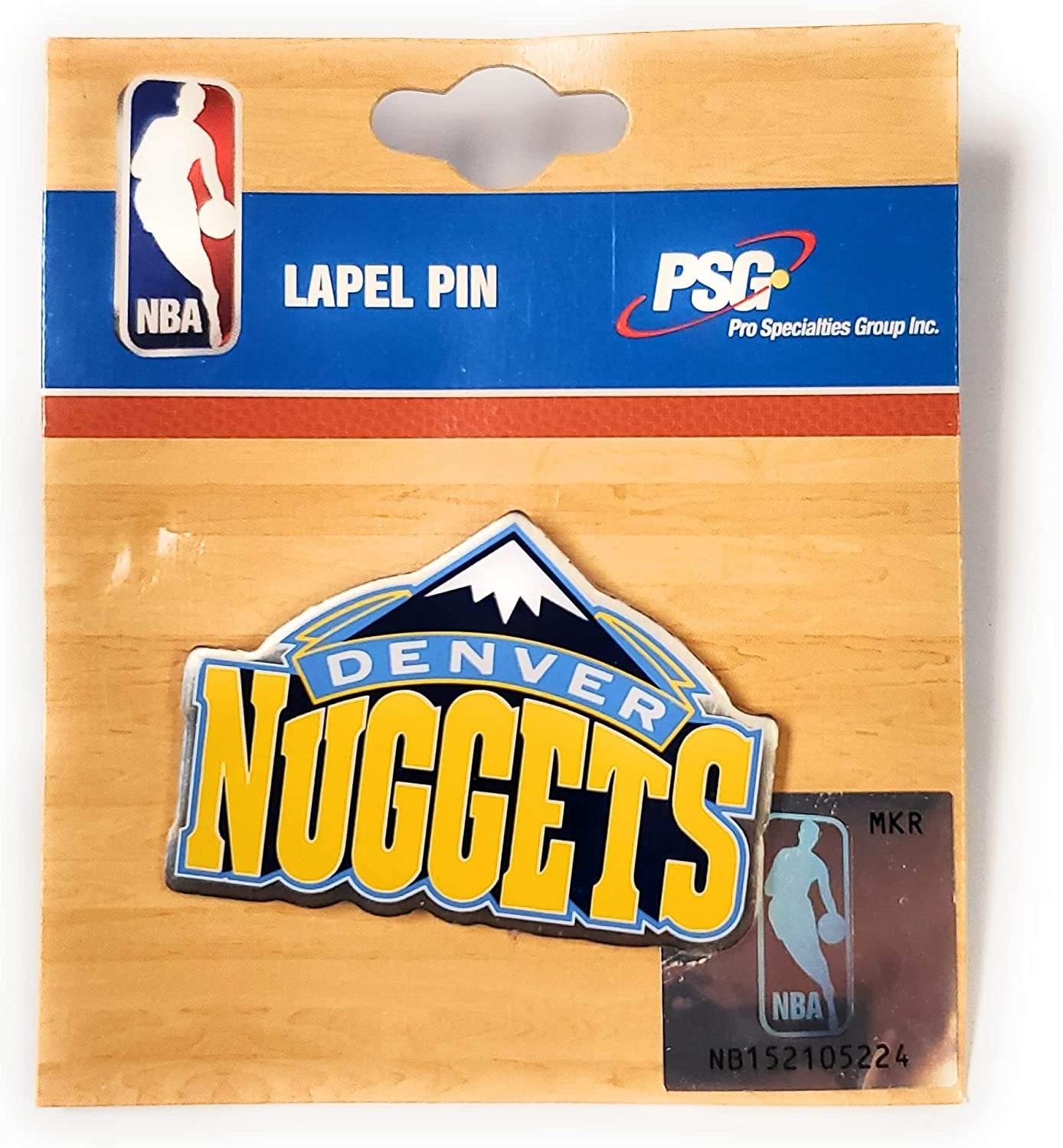 Denver Nuggets Premium Metal Pin, Lapel Hat Tie, Push Pin Backing