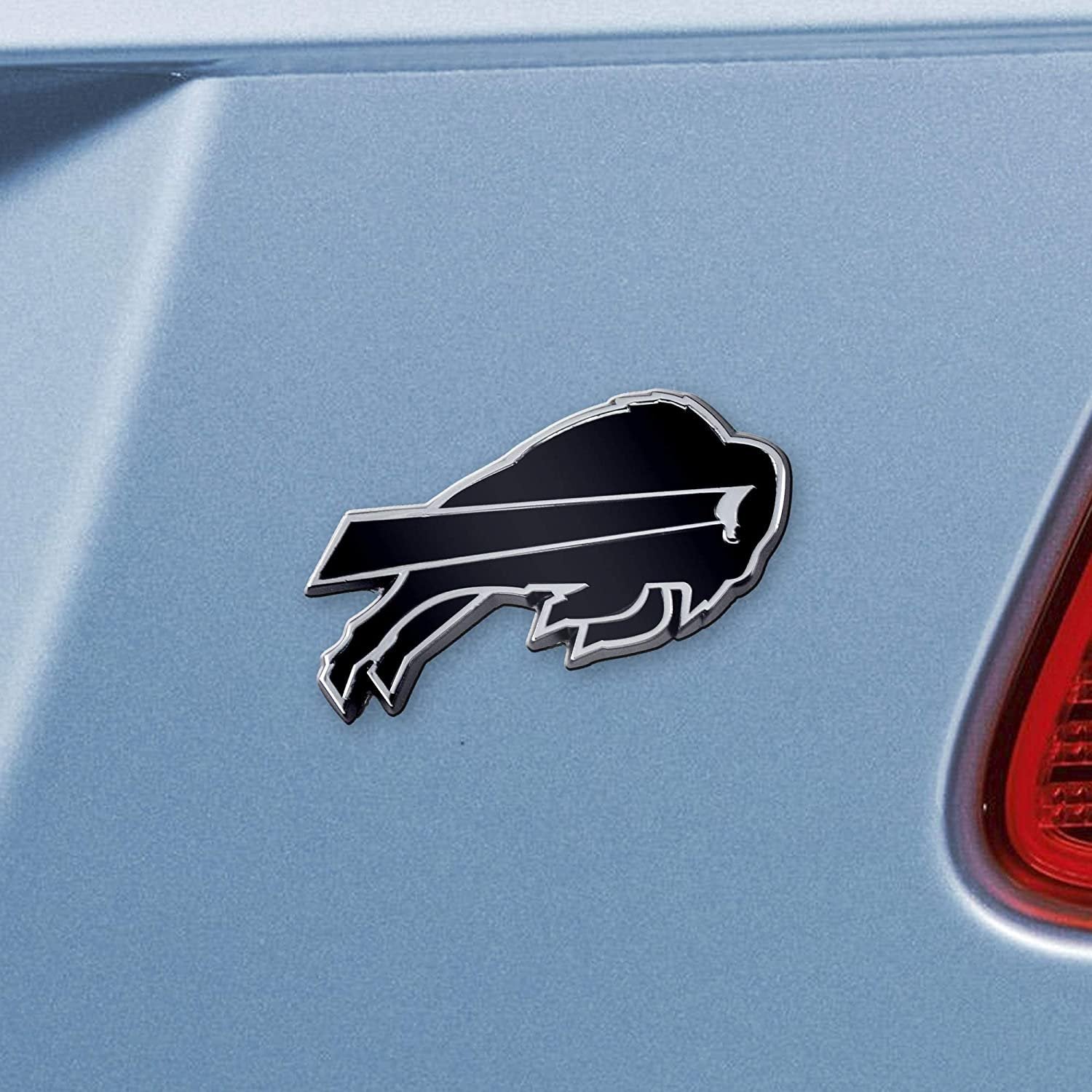 Buffalo Bills Solid Metal Raised Auto Emblem Decal Adhesive Backing
