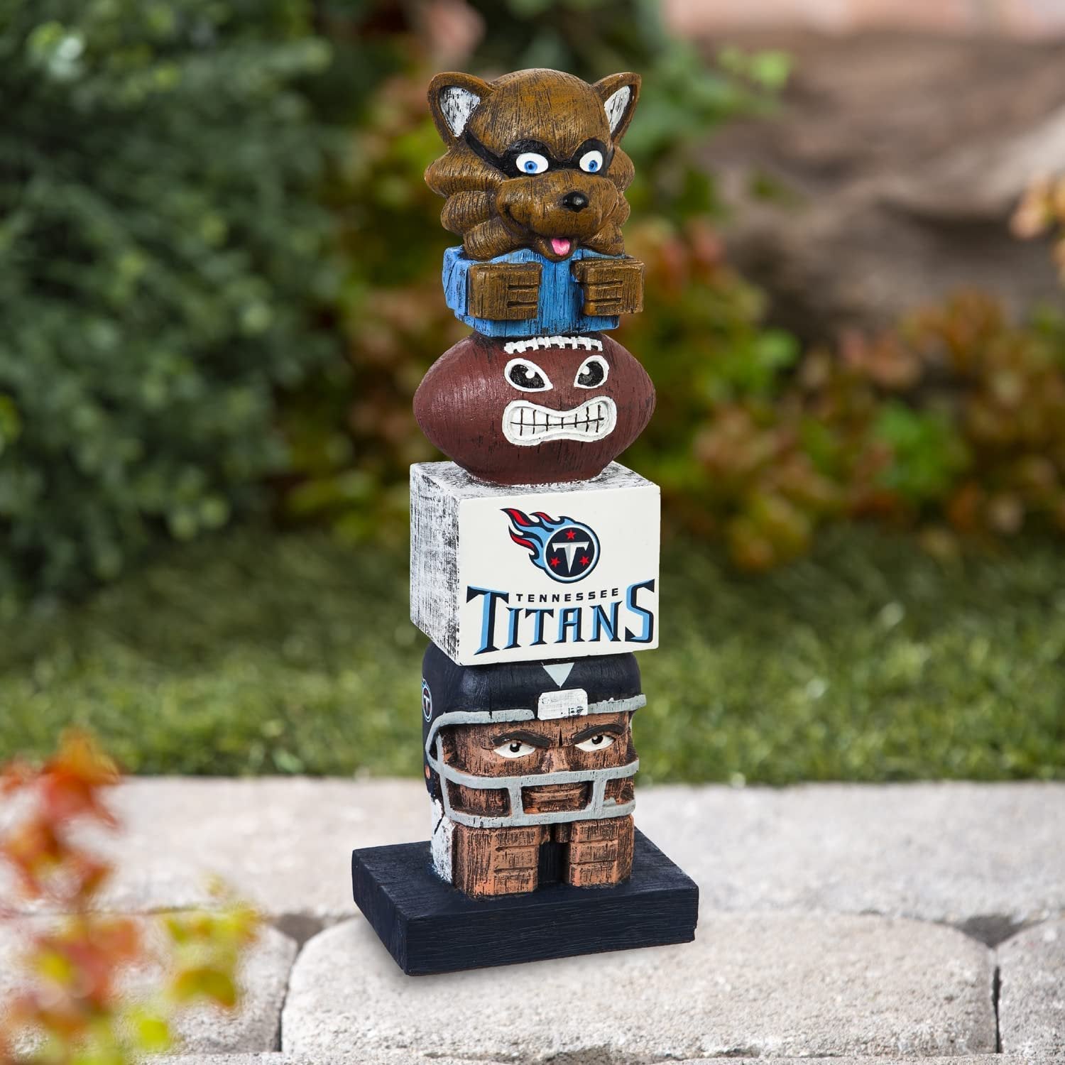 Tennessee Titans 16 Inch Tiki Totem Garden Statue Resin Outdoor Decoration
