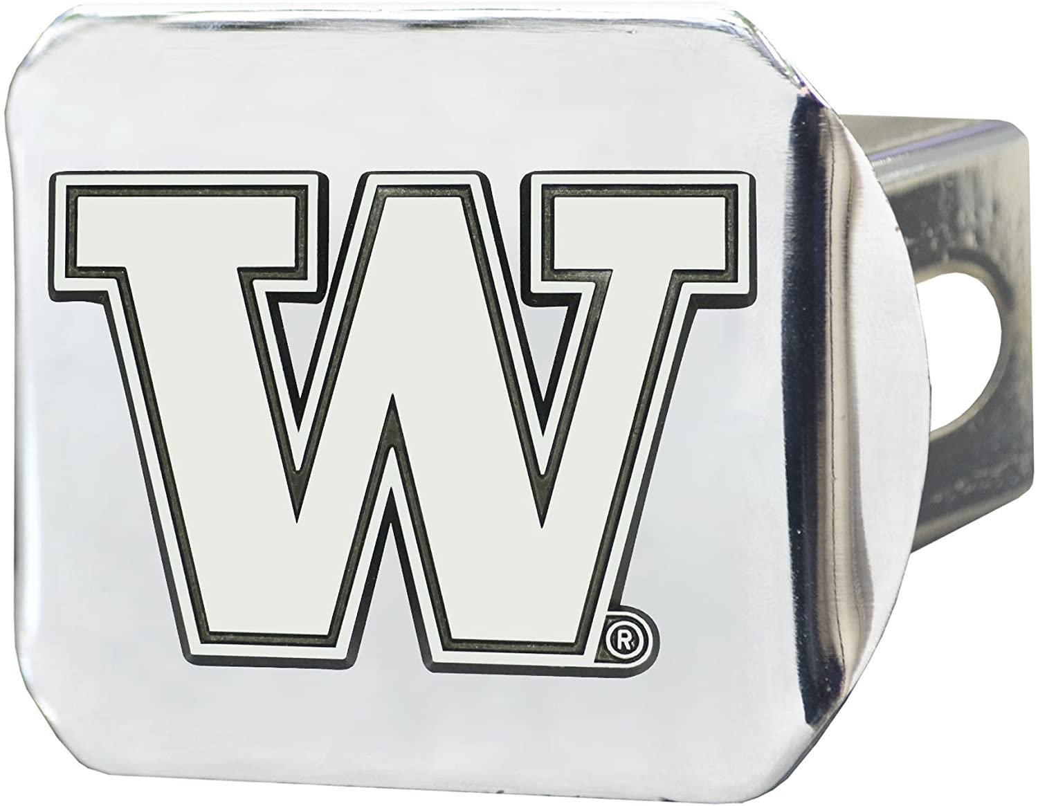 Washington Huskies Solid Metal Hitch Cover with Metal Emblem 2 Inch Square Type III University of