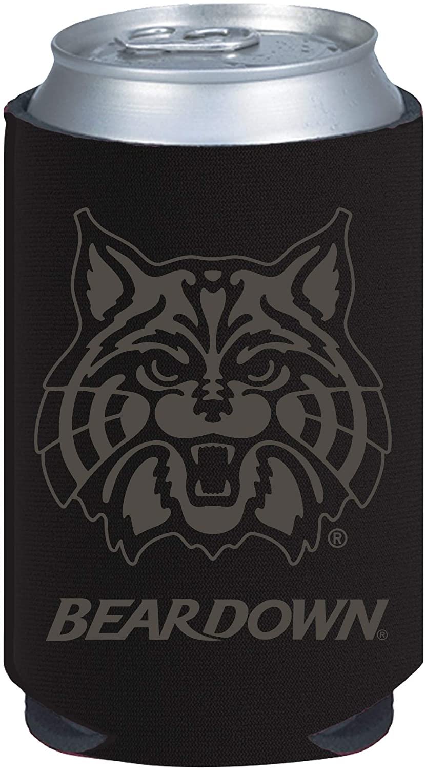 Arizona Wildcats 2-Pack Tonal Black Design 12oz CAN Neoprene Beverage Insulator Holder Cooler University of