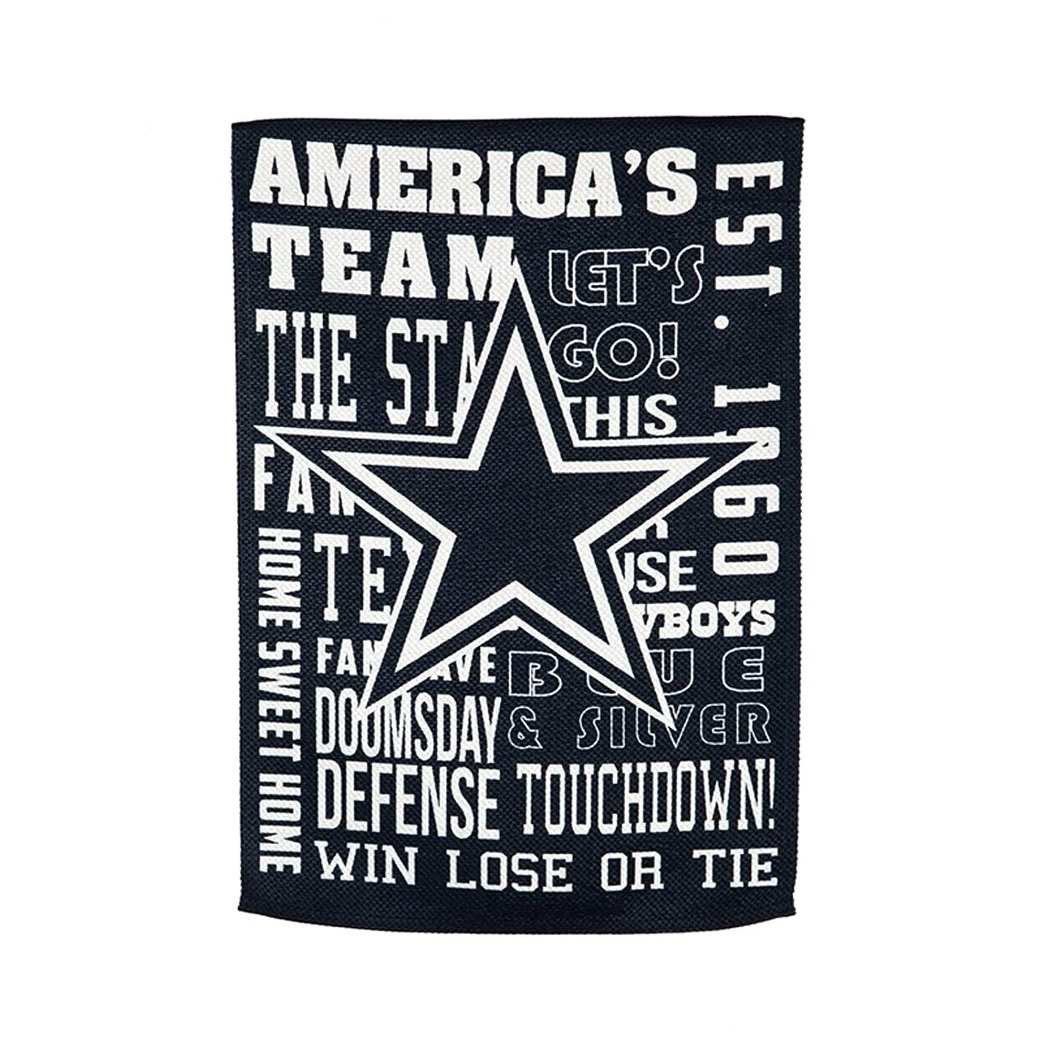 Dallas Cowboys Premium Garden Flag Banner, Double Sided, Fan Rules, Linen, 13x18 Inch