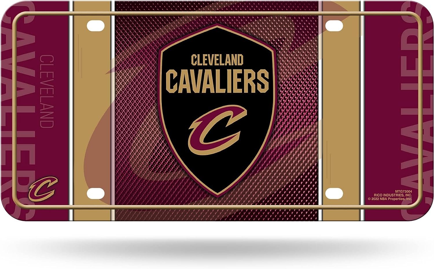 Cleveland Cavaliers Metal Tag License Plate 6x12 Inch, Jersey Design