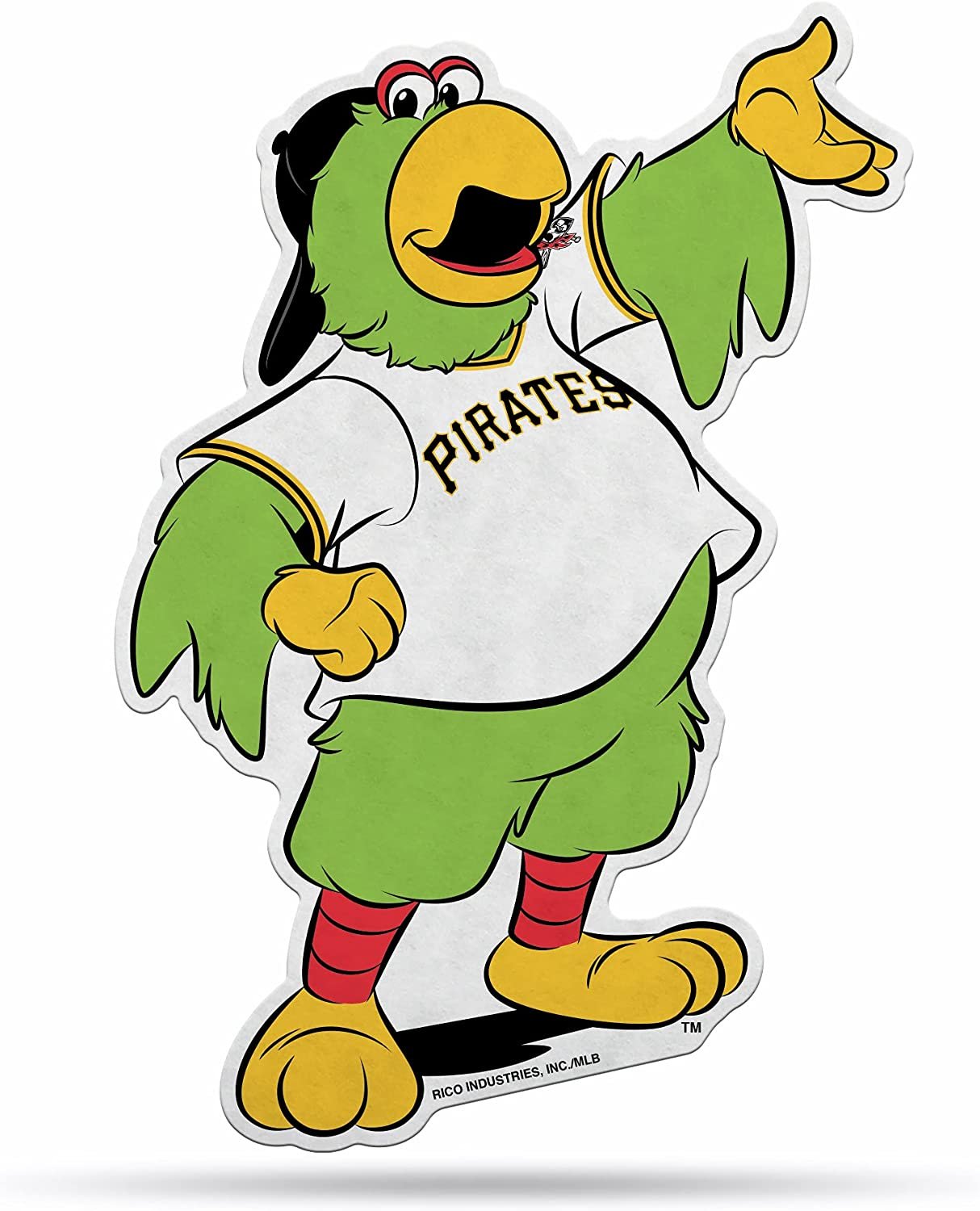 Pittsburgh Pirates Pennant Shape Cut Mascot Design