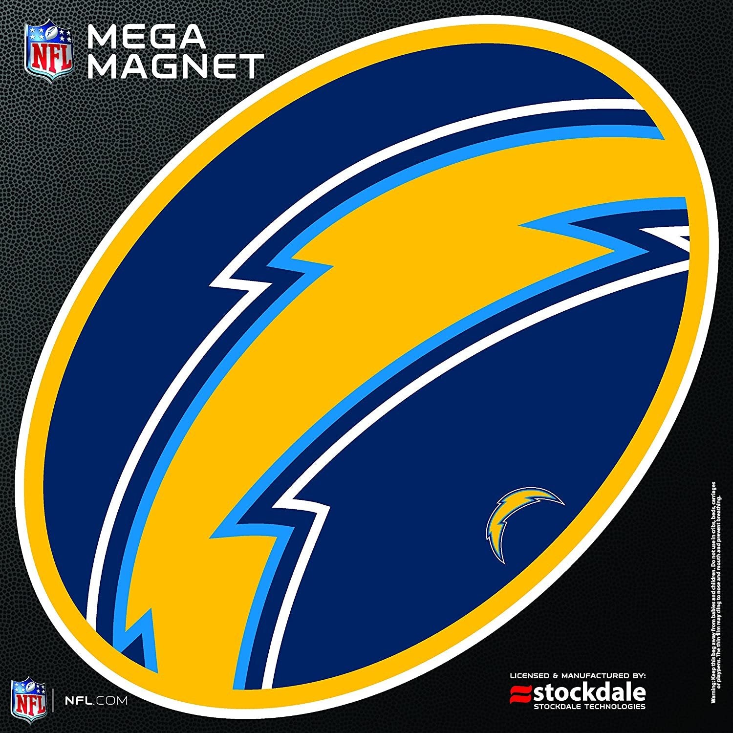 Los Angeles Chargers MEGA Style Logo 12" Magnet Heavy Duty Auto Home Football