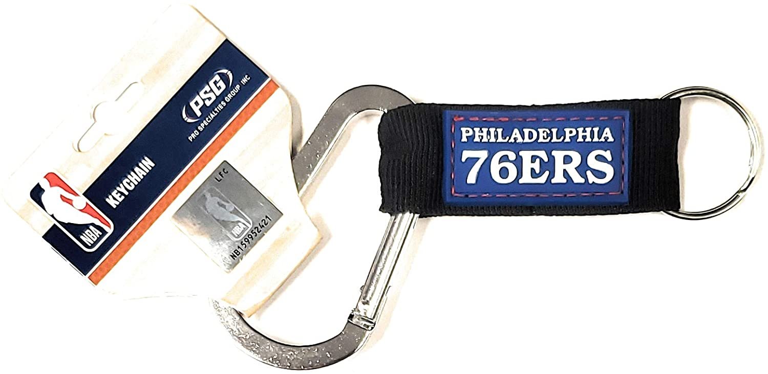 Philadelphia 76ers Premium Carabiner Clip Keychain Bottle Opener Combo