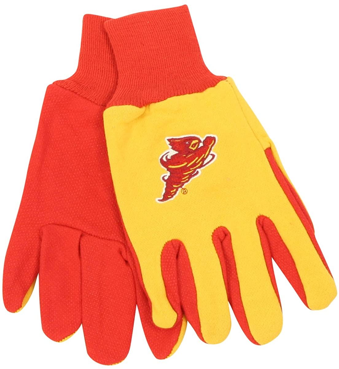 Iowa State Cyclones Jersey 2-Tone Gloves (One Size Fits Most Ages 13+) - Yellow / Red