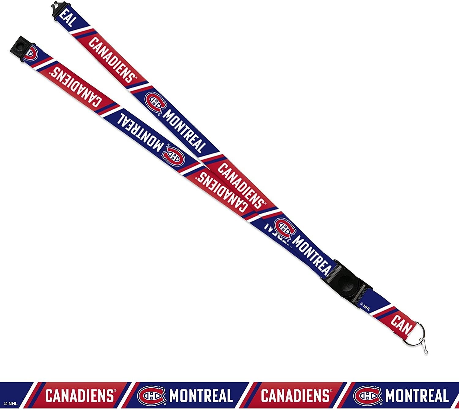 Montreal Canadiens Lanyard Keychain Safety Breakaway Double Sided
