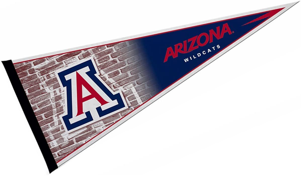 University of Arizona Wildcats Soft Felt Pennant, Primary Design, 12x30 Inch, Easy To Hang