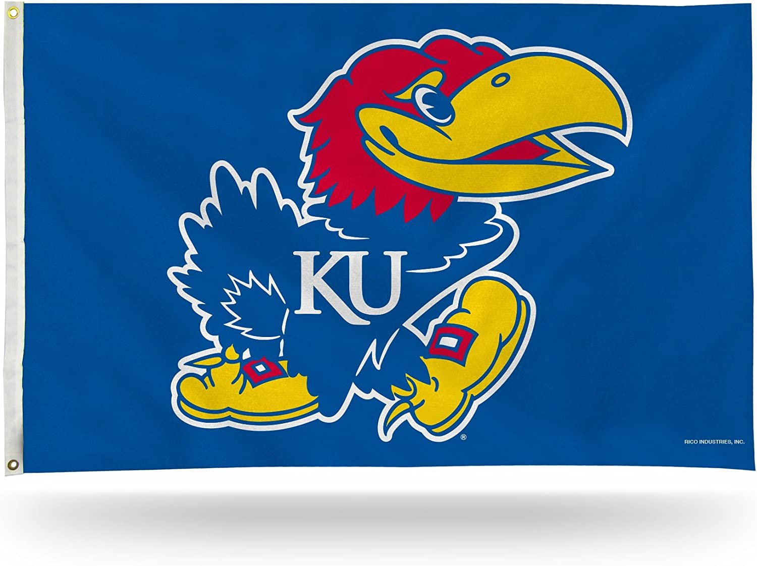 University of Kansas Jayhawks Premium 3x5 Flag Banner Metal Grommets Outdoor Indoor