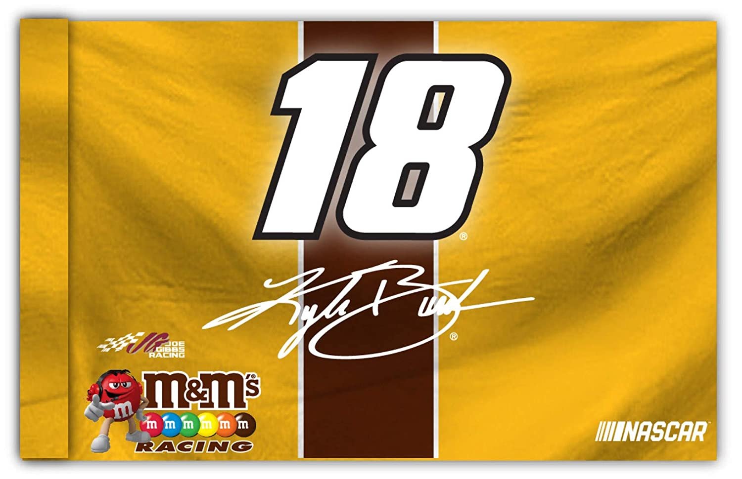 Kyle Busch #18 Premium 3x5 Flag w/Grommets Outdoor House Banner Nascar Racing