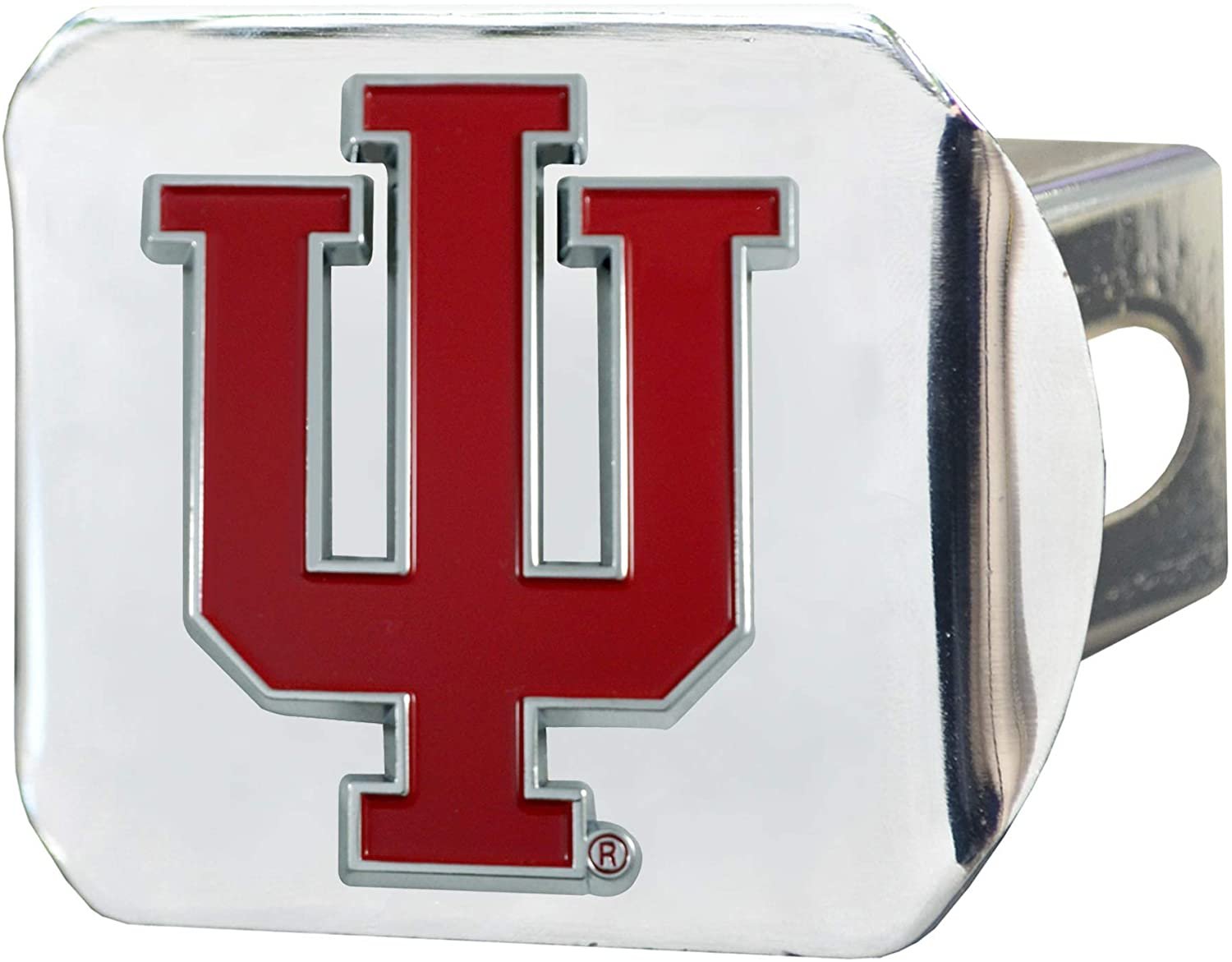 Indiana Hoosiers Hitch Cover Solid Metal with Raised Color Metal Emblem 2" Square Type III University