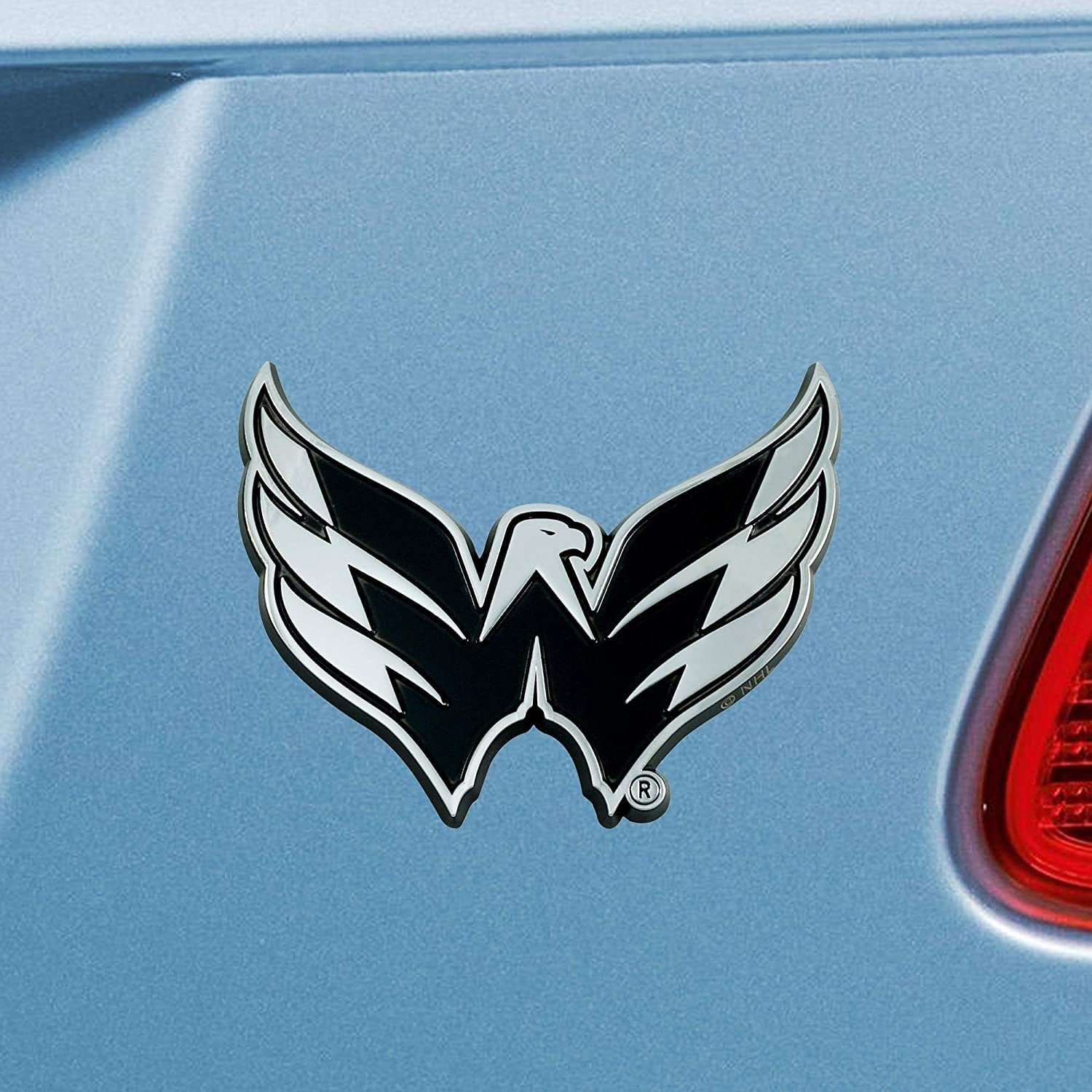 Washington Capitals Solid Metal Raised Auto Emblem Decal Adhesive Backing