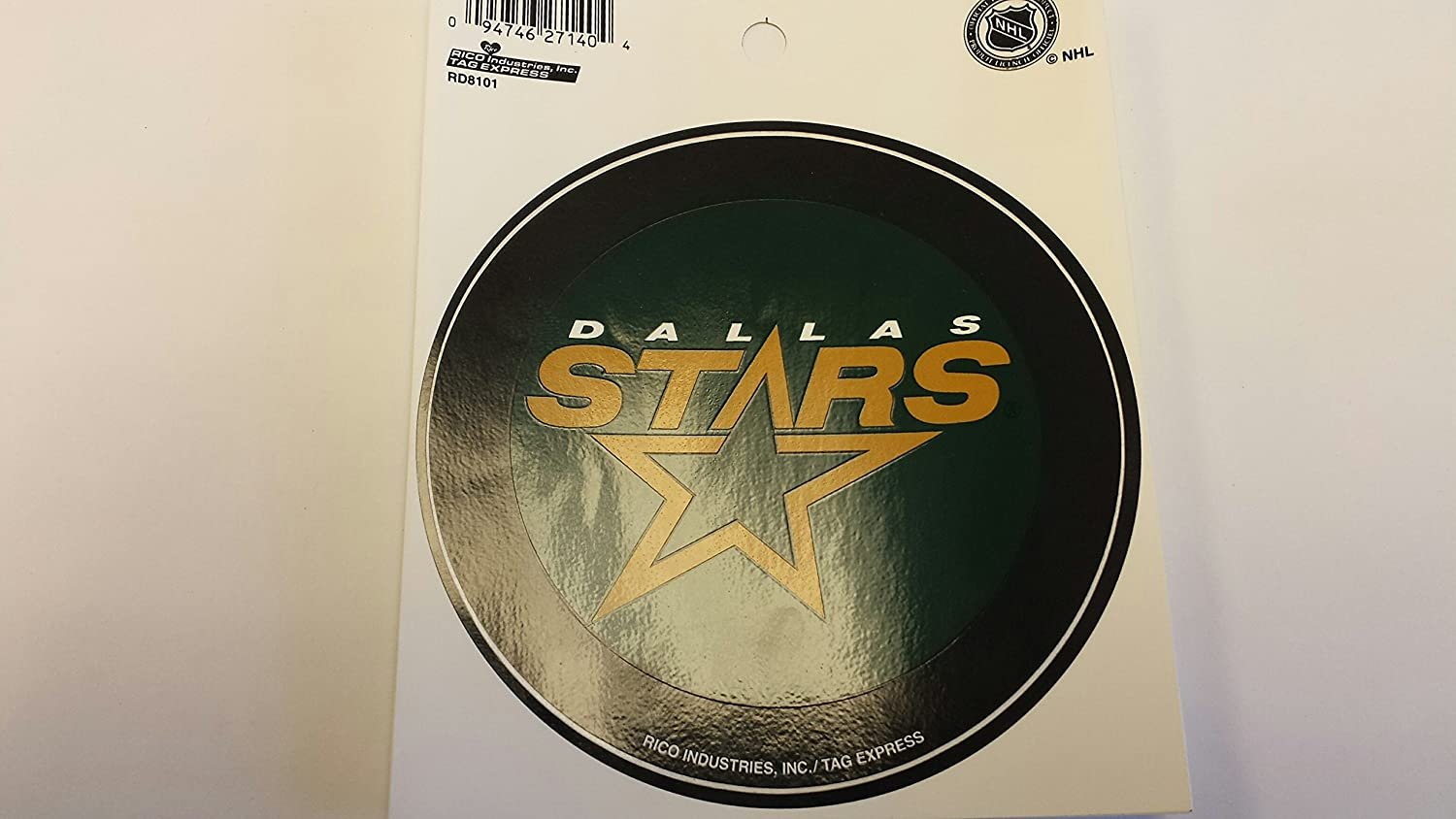 Dallas Stars 4 Inch Sticker Decal, Flat Vinyl, Round