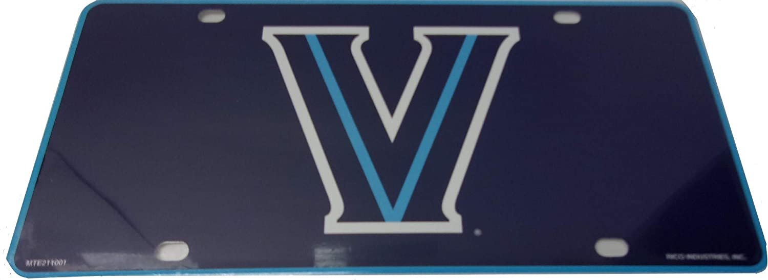 Villanova University Wildcats Metal Auto Tag License Plate, Logo Design, 6x12 Inch