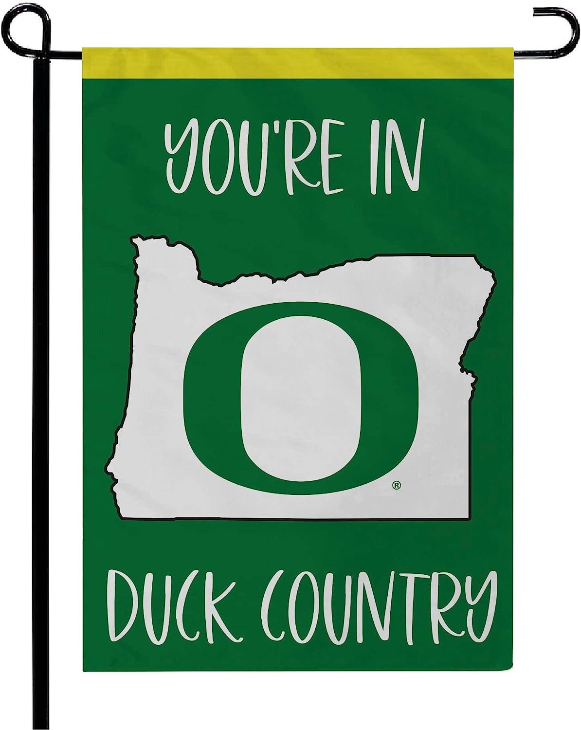University of Oregon Ducks Double Sided Garden Flag Banner 12x18 Inch Country Design