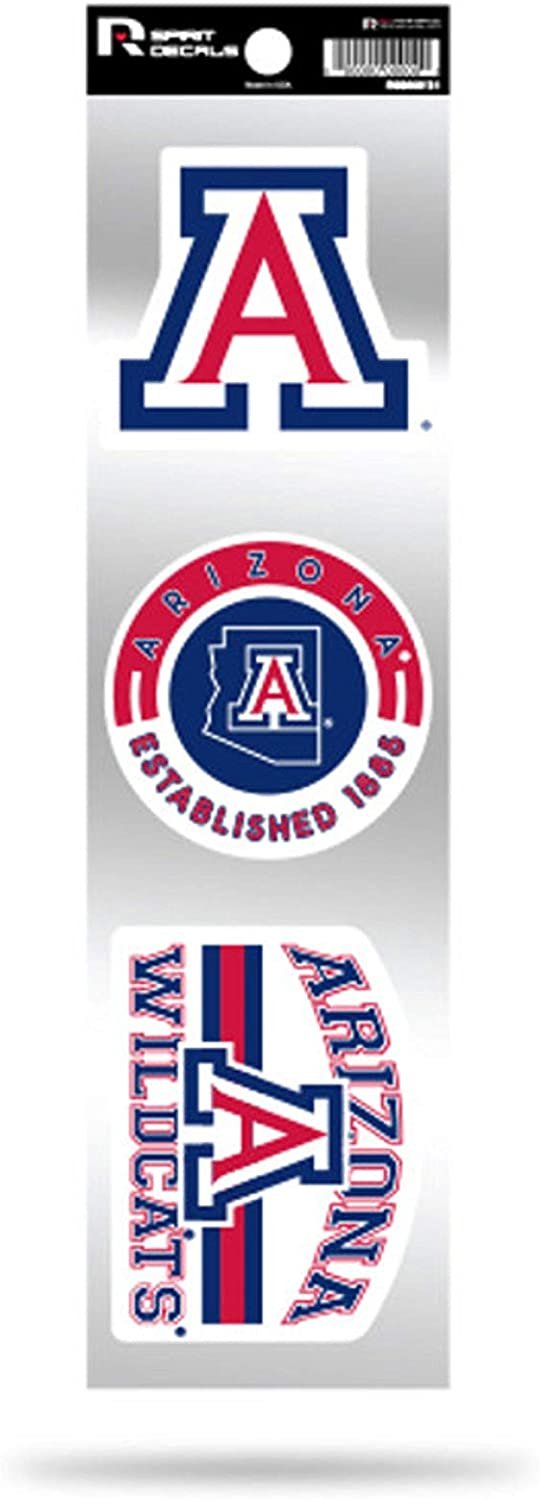 Arizona Wildcats 3pc Retro Spirit Decals Premium Throwback Stickers
