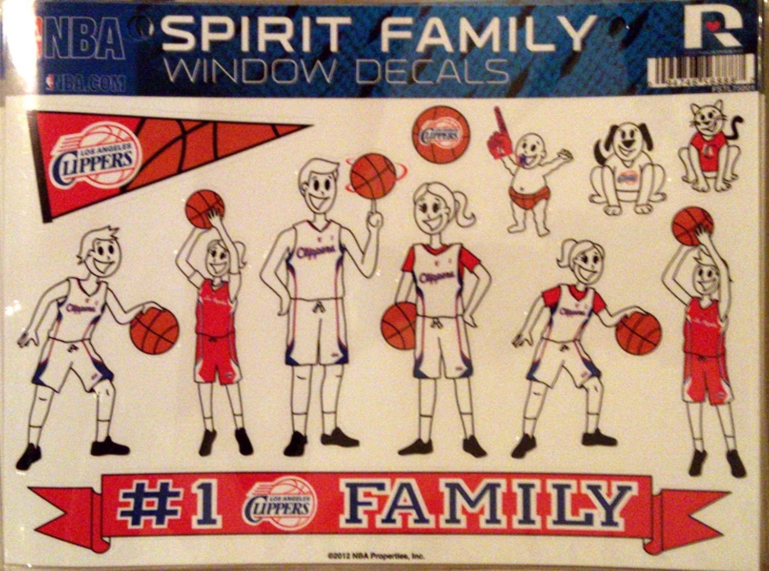 NBA Los Angeles Clippers Family Decals Sheet