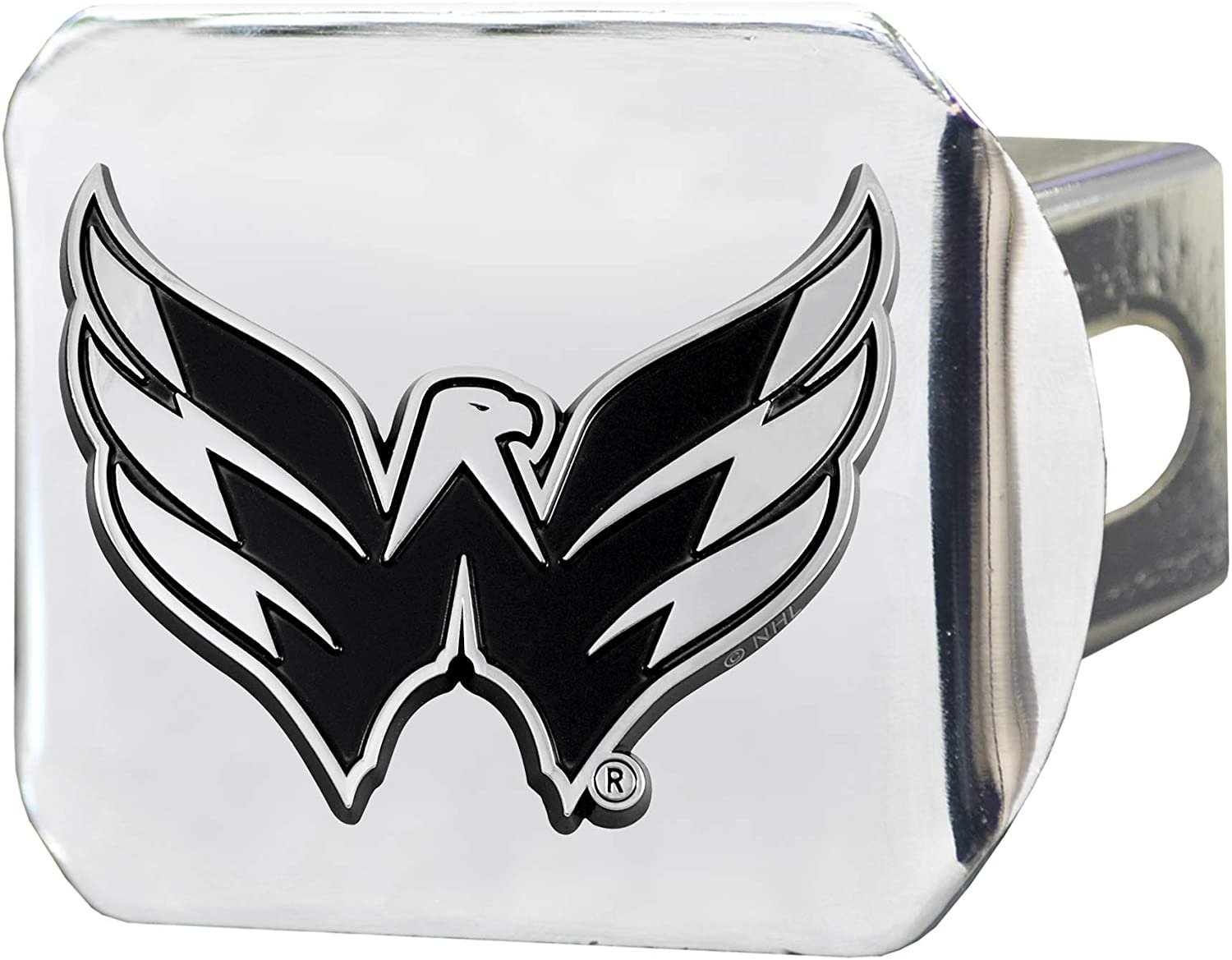 Washington Capitals Hitch Cover Solid Metal with Raised Chrome Metal Emblem 2" Square Type III
