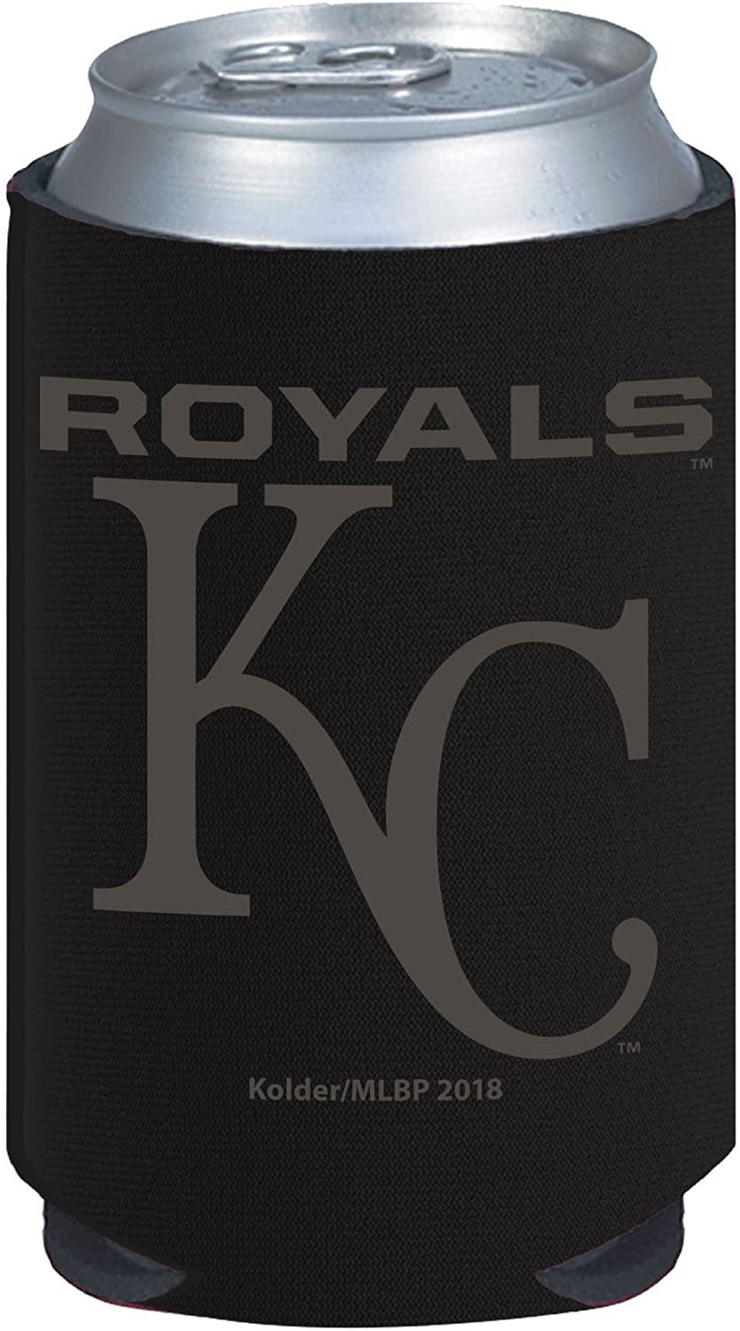 Kansas City Royals 2-Pack Black Tonal CAN Beverage Insulator Neoprene Holder Cooler Baseball