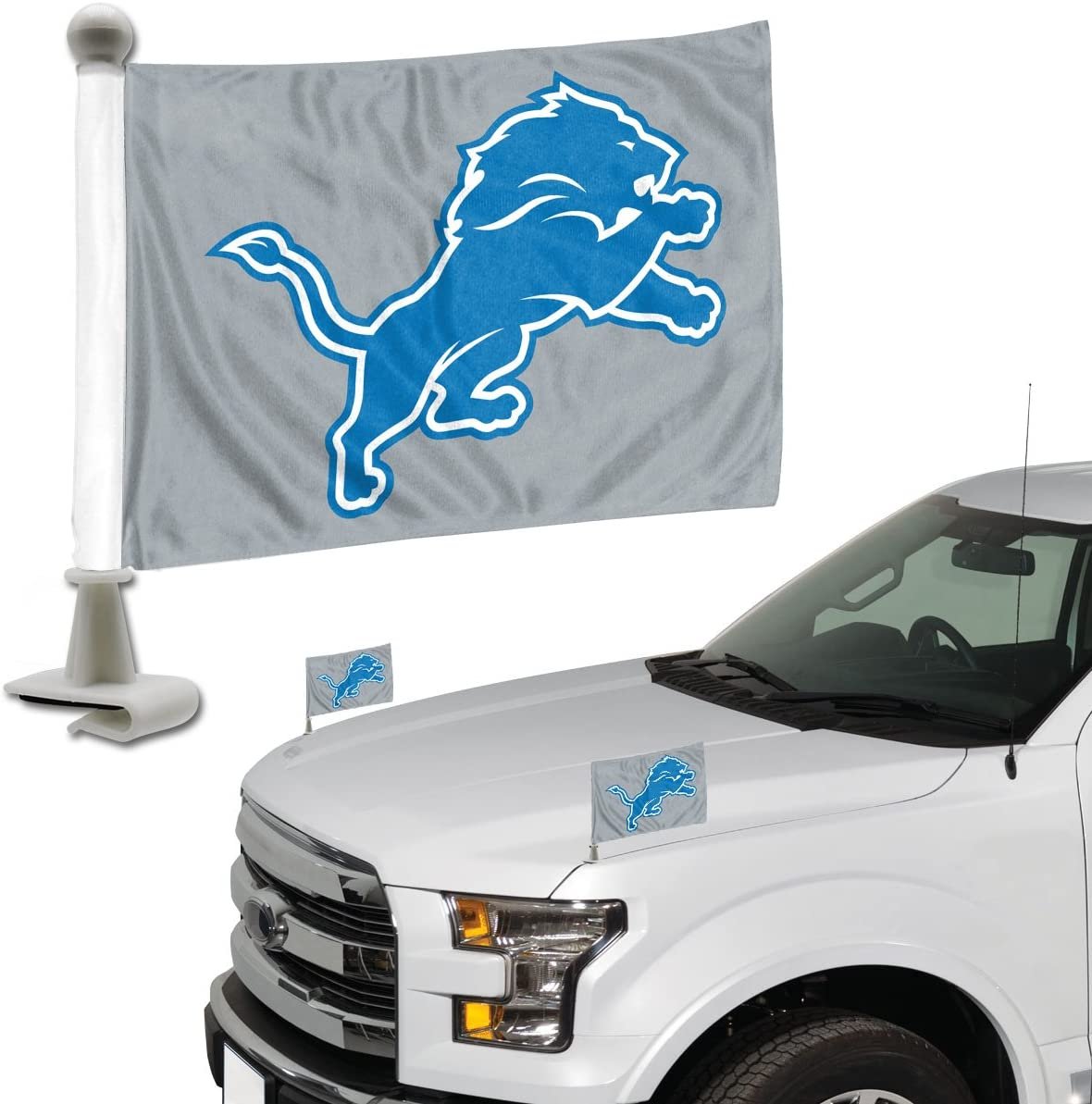 FANMATS ProMark NFL Detroit Lions Flag Set 2-Piece Ambassador Style, Team Color, One Size