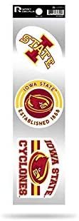 Iowa State Cyclones 3 Piece Retro Spirit Decals Premium Throwback Stickers