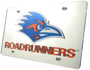 University of Texas San Antonio Roadrunners UTSA Premium Laser Cut Tag License Plate, Mirrored Acrylic Inlaid, 6x12 Inch