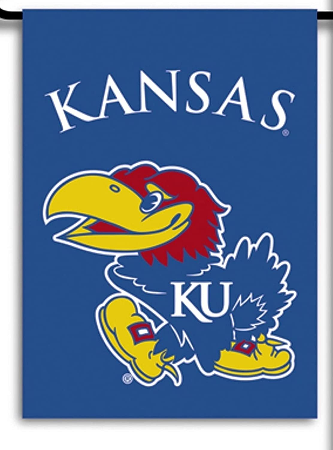 University of Kansas Jayhawks Premium Garden Flag Banner, Double Sided, 13x18 Inch