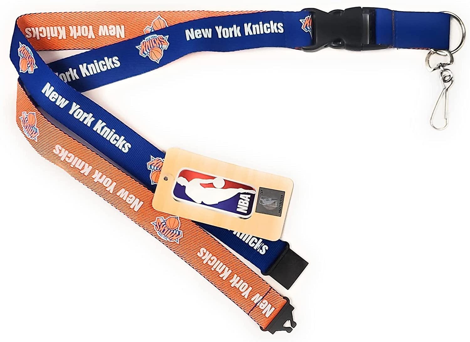 New York Knicks Premium Lanyard 2-Tone Breakaway Clip Keychain NBA