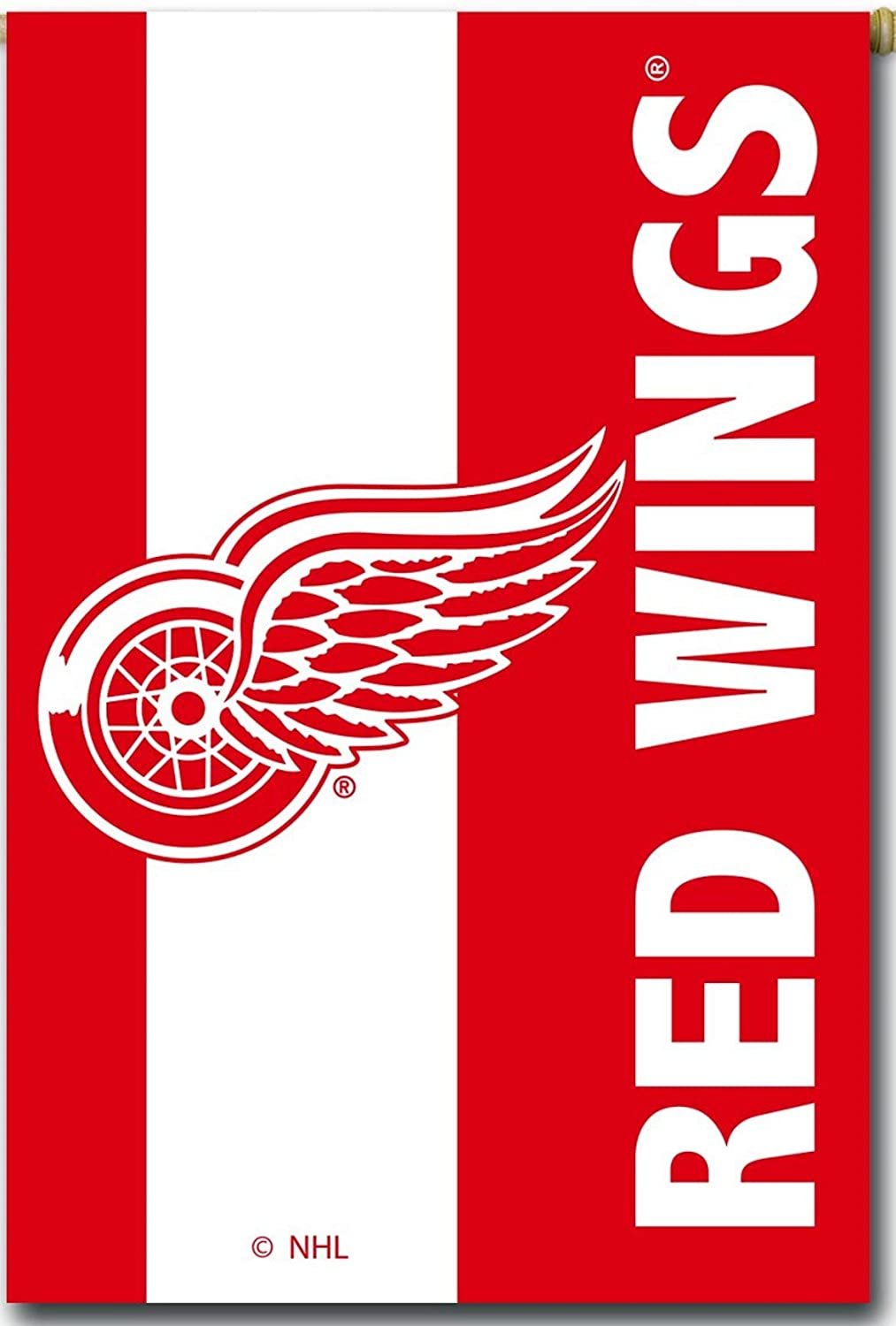Detroit Red Wings Premium 2-Sided Garden Flag Banner, Embellished Applique, Outdoor Indoor, 13x18 Inch