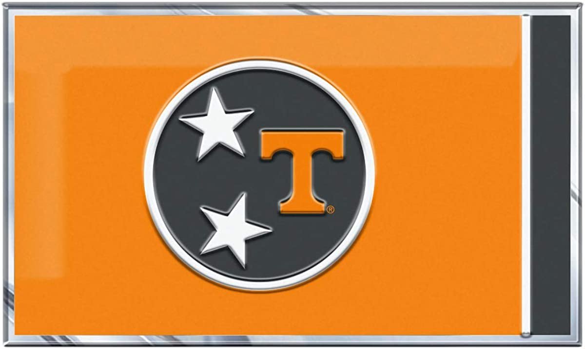 University of Tennessee Volunteers Color Auto Emblem State Flag Design Aluminum Metal