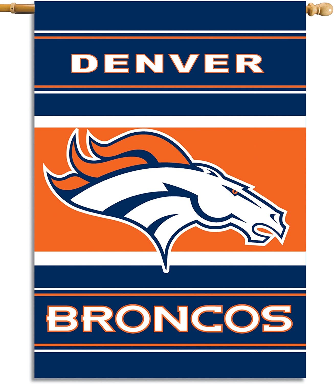Denver Broncos 2-Sided 28-by-40-Inch House Banner
