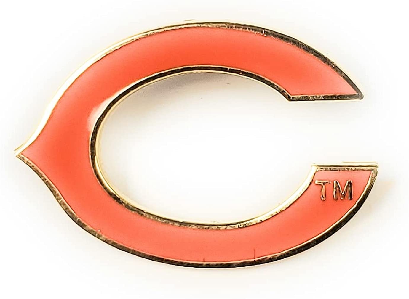 Chicago Bears C Logo Premium Metal Pin, Lapel Hat Tie, Push Pin Backing