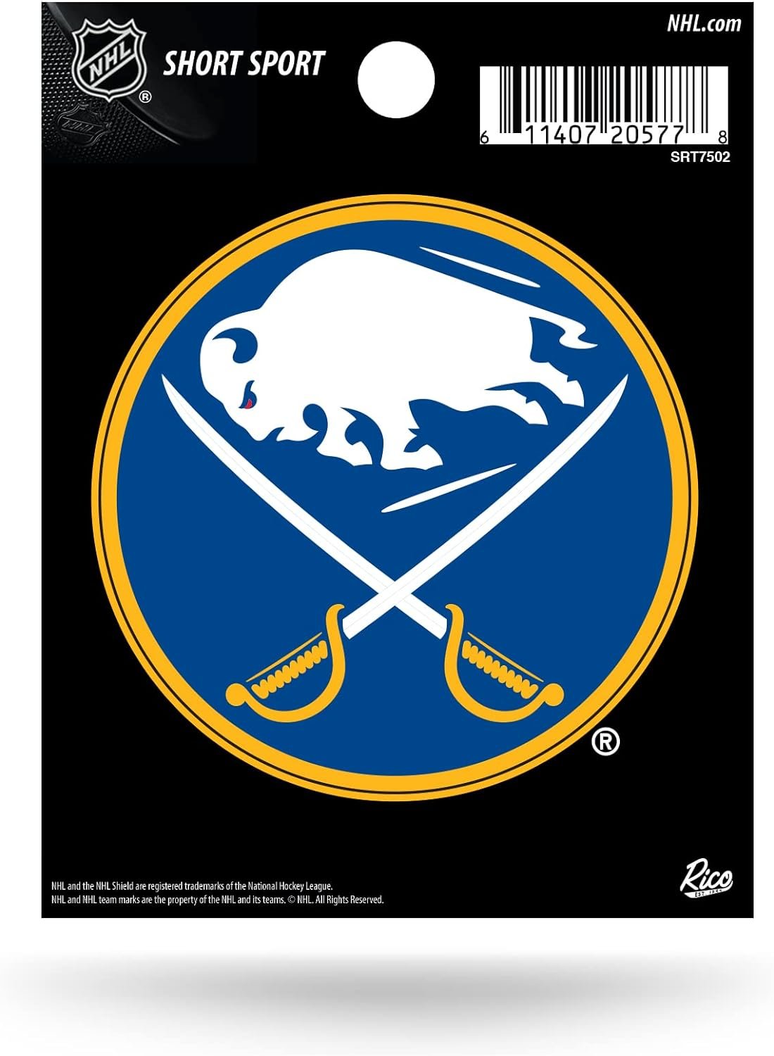 Buffalo Sabres 3 Inch Decal Sticker, Flat Vinyl Die Cut, Full Adhesive Backing