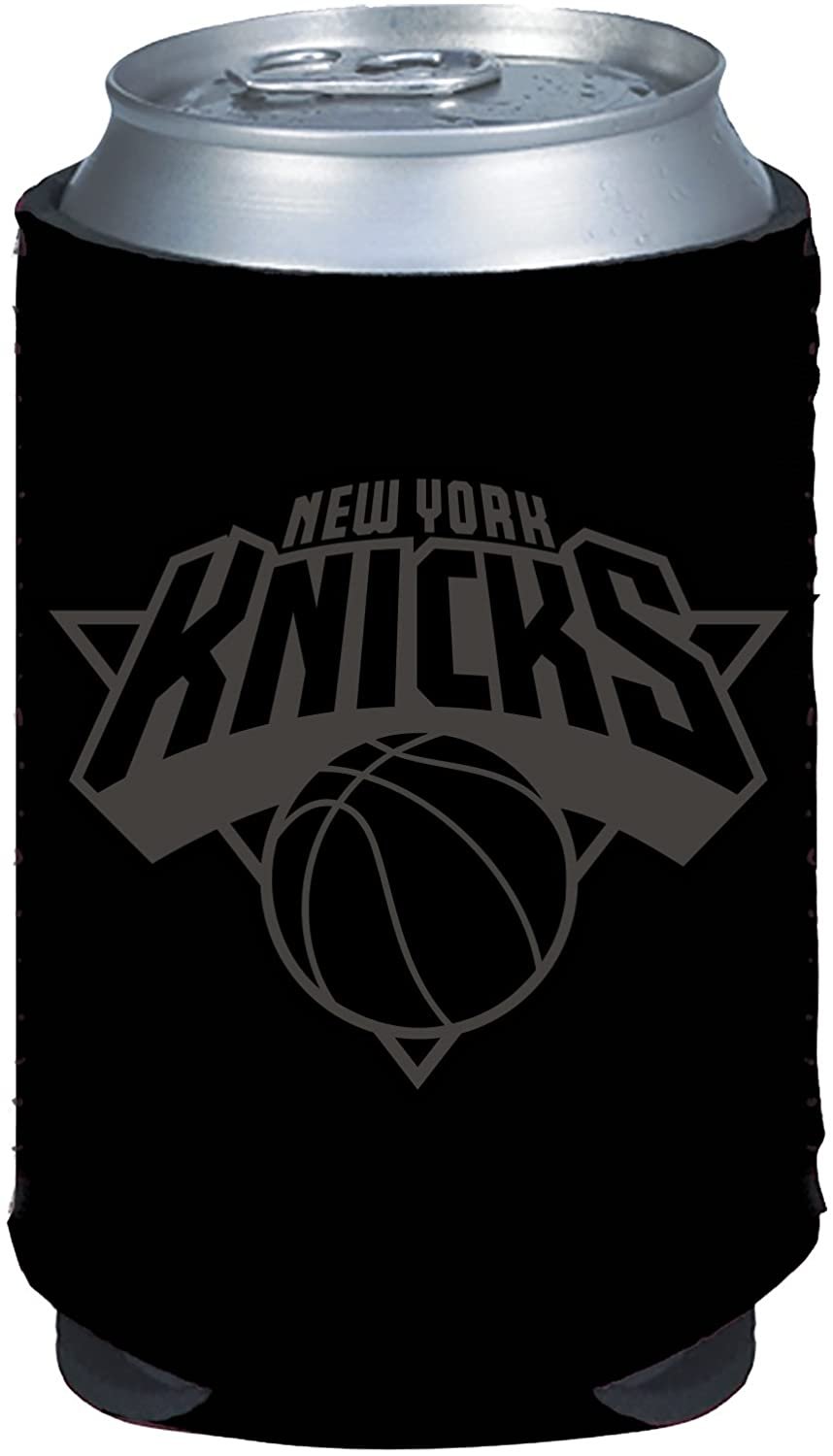 New York Knicks 2-Pack Black Tonal CAN Beverage Insulator Neoprene Holder Cooler Decal Basketball