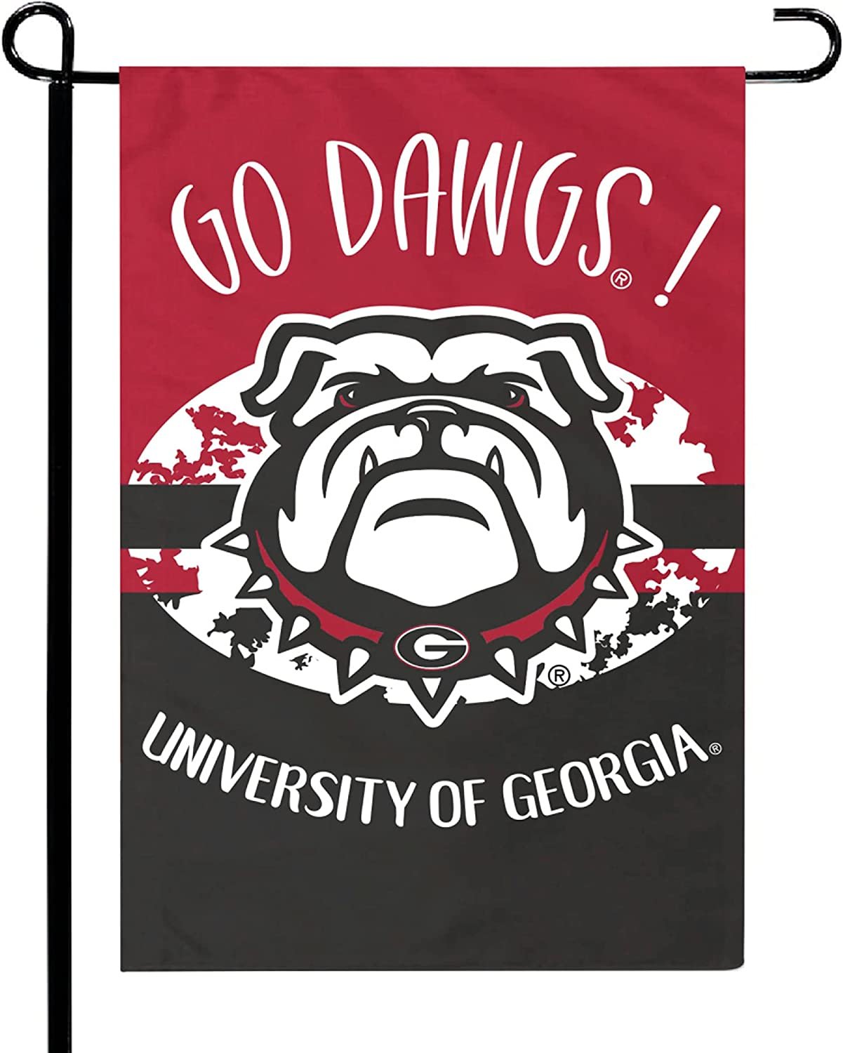 University of Georgia Bulldogs Double Sided Garden Flag Banner 12x18 Inch Alternate Design