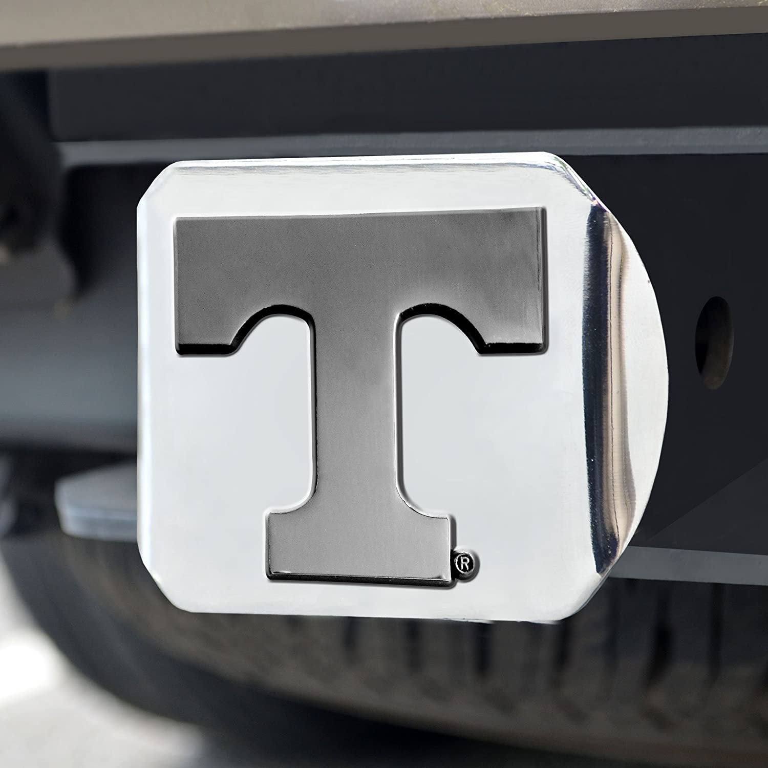 Tennessee Volunteers Hitch Cover Solid Metal with Raised Chrome Metal Emblem 2" Square Type III University of