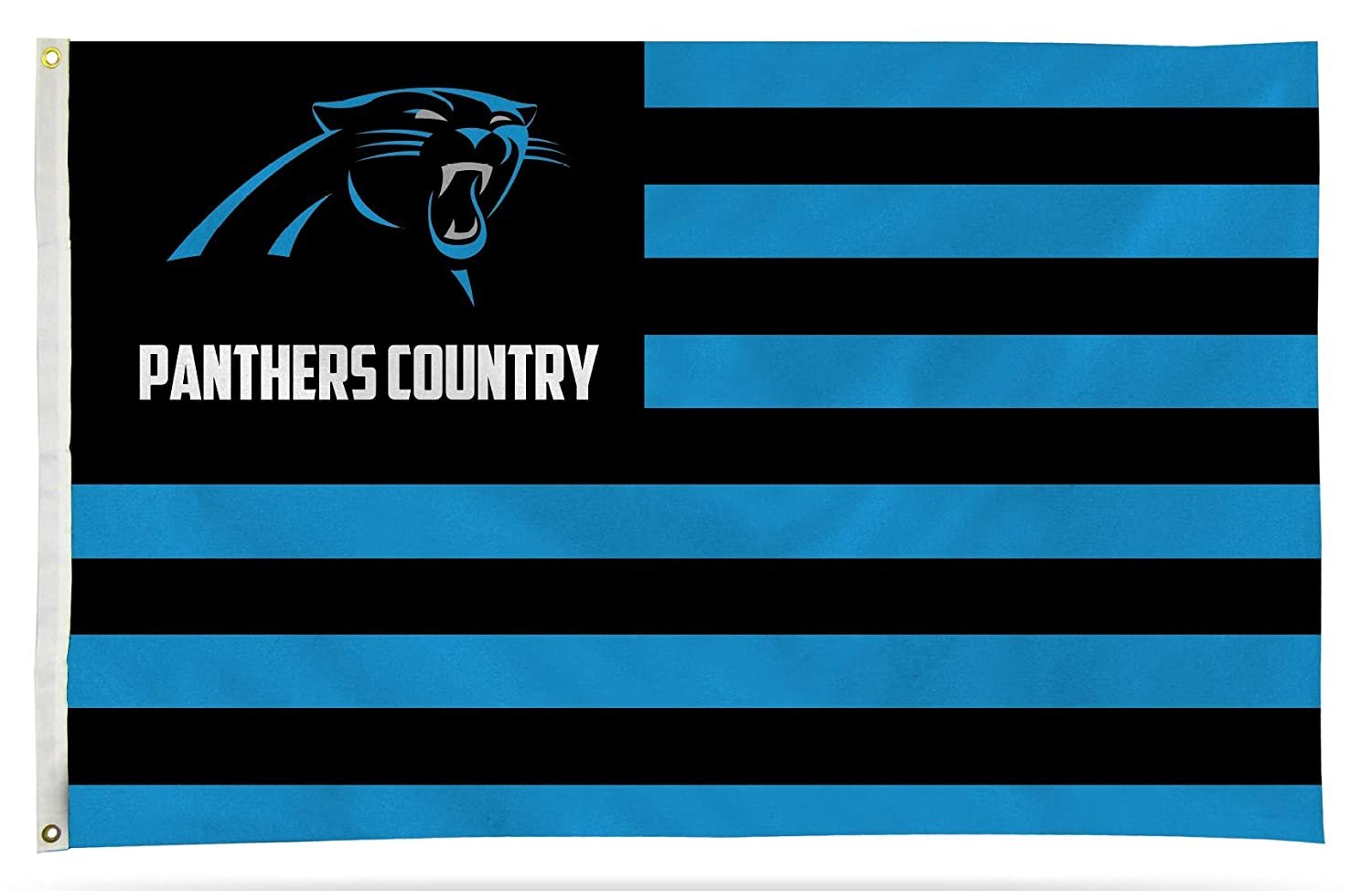 Carolina Panthers Premium 3x5 Feet Flag Banner, Country Design, Metal Grommets, Outdoor Use, Single Sided