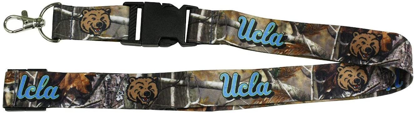 UCLA Bruins Camo Lanyard Keychain Double Sided Breakaway Safety Design Adult 18 Inch