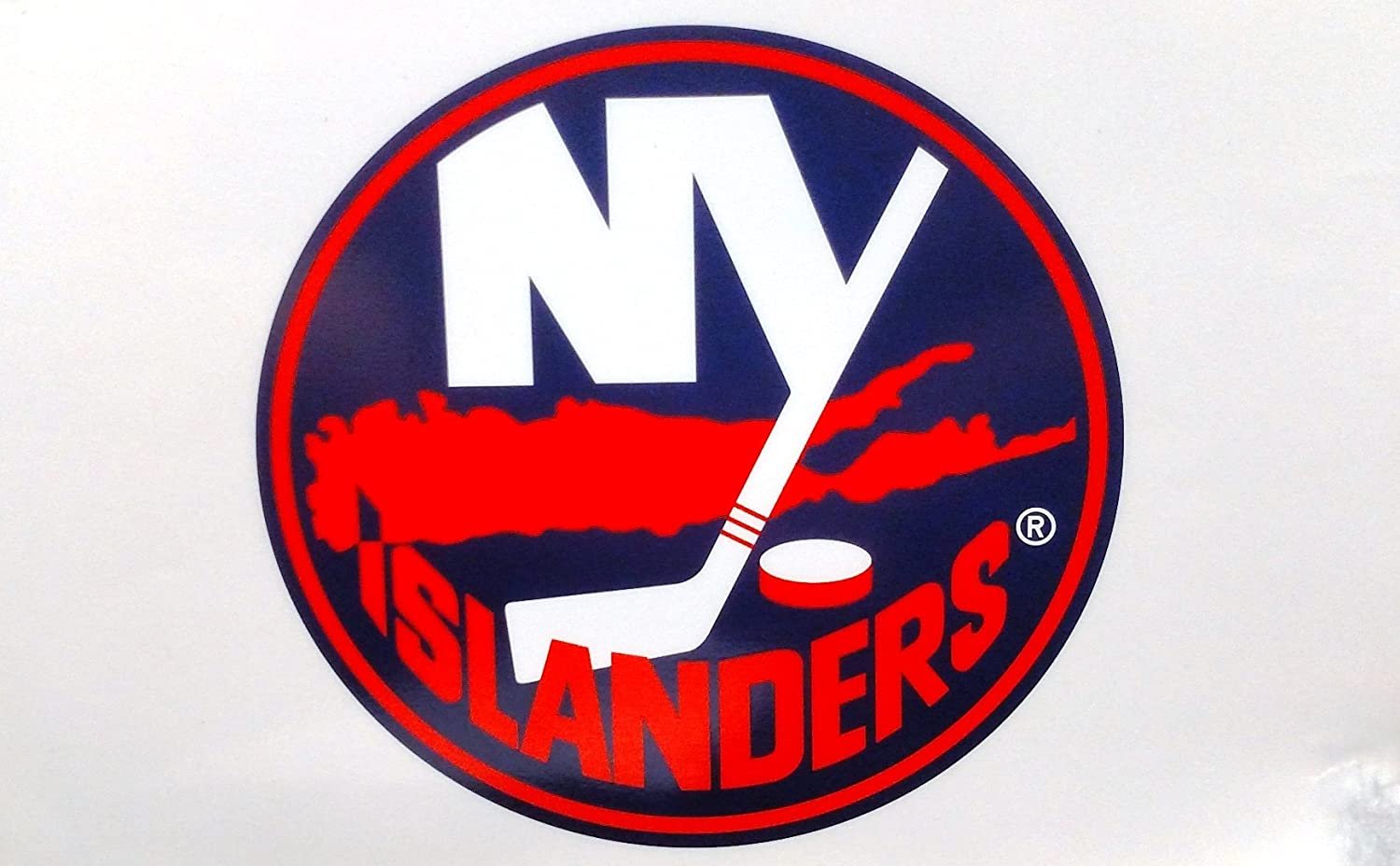 New York Islanders Jumbo Cling Decal Sticker Auto Home Window Static Hockey