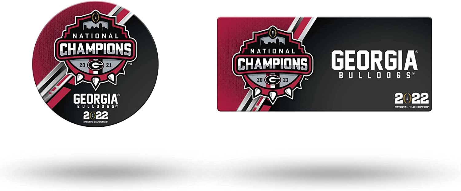 University of Georgia Bulldogs 2022 National Champions 2-Pack Die Cut Team Logo Magnet Set, 4x6 Inches