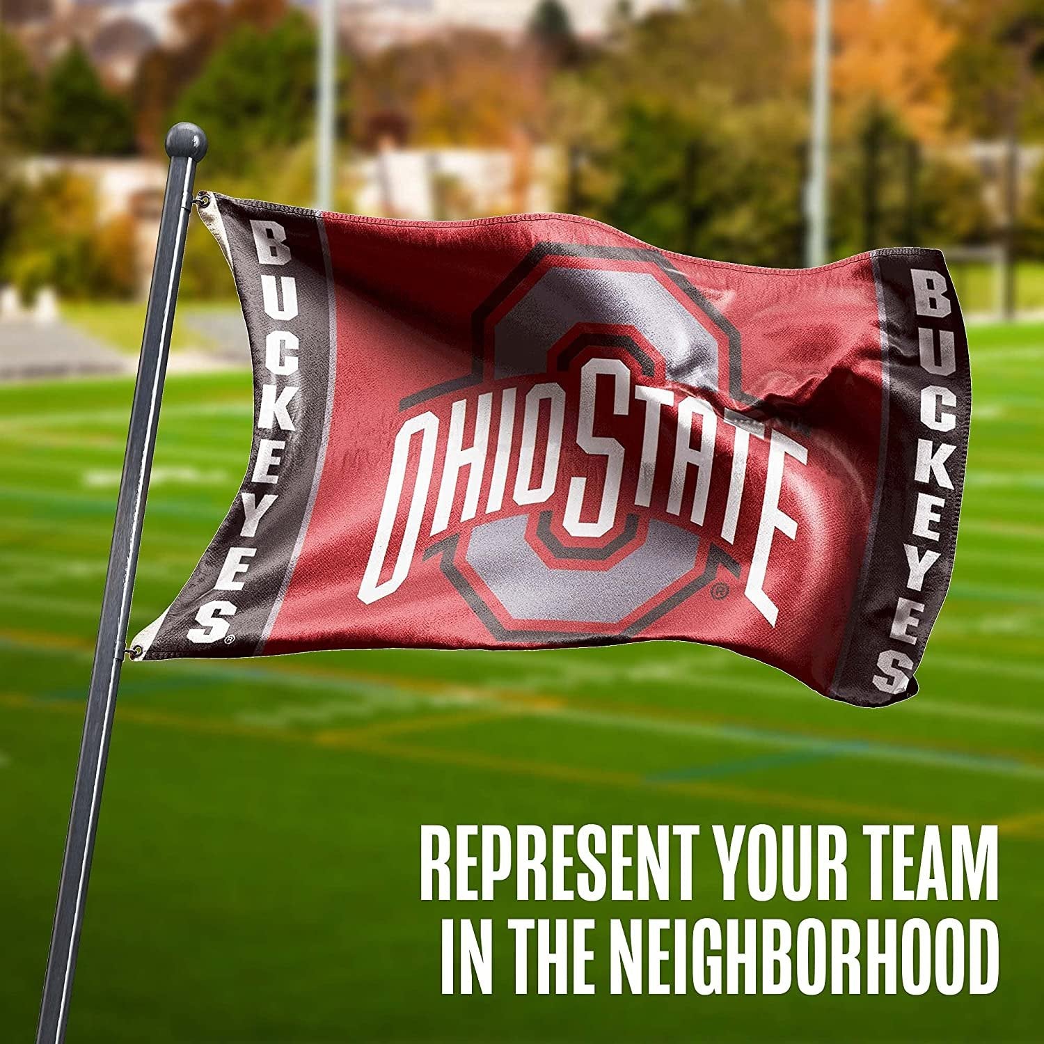 Mississippi State University Bulldogs Premium 3x5 Feet Flag Banner, Logo Design, Metal Grommets, Outdoor Use, Single Sided