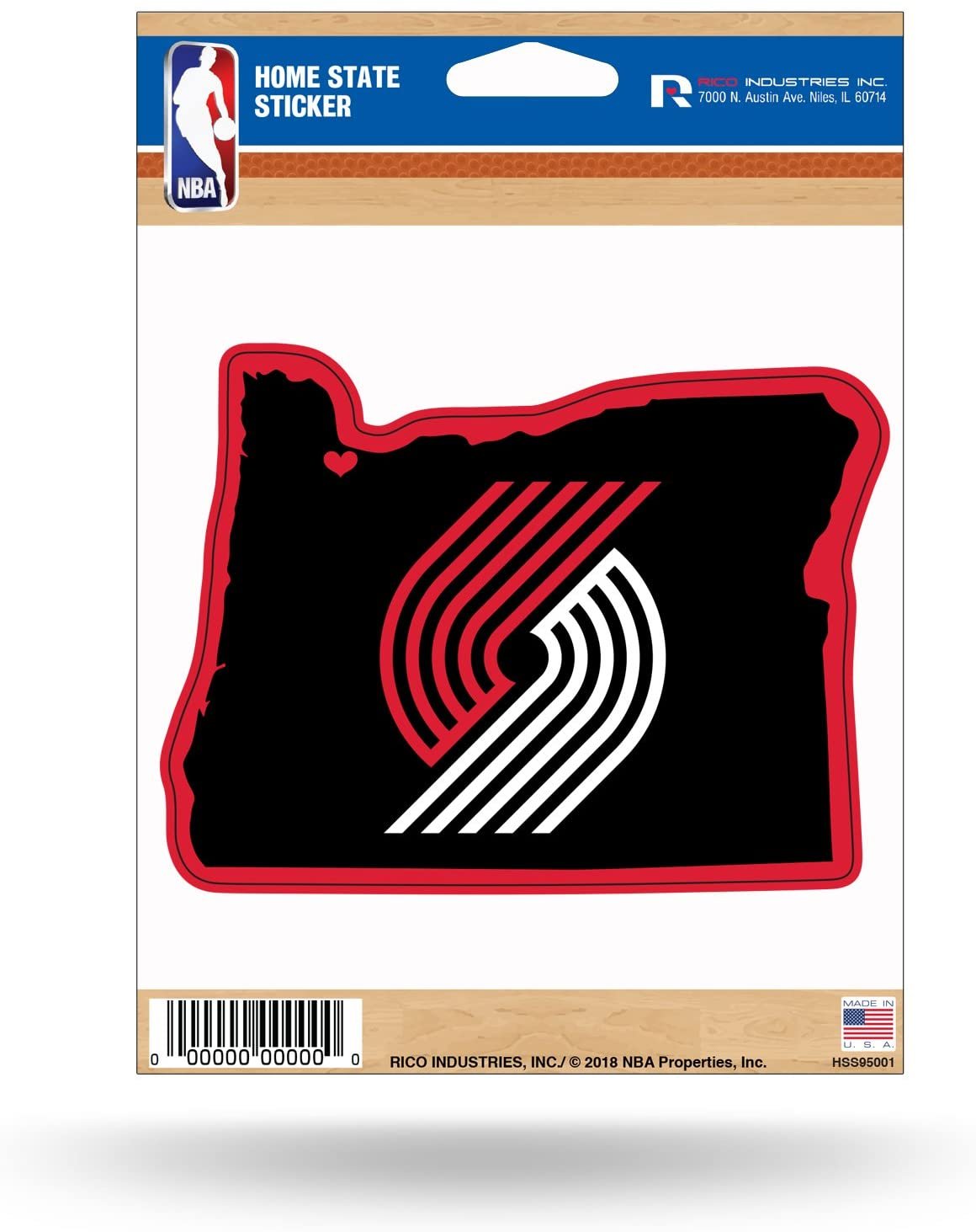 Portland Trail Blazers 5 Inch Die Cut Sticker Decal Home State Design Full Adhesive Backing