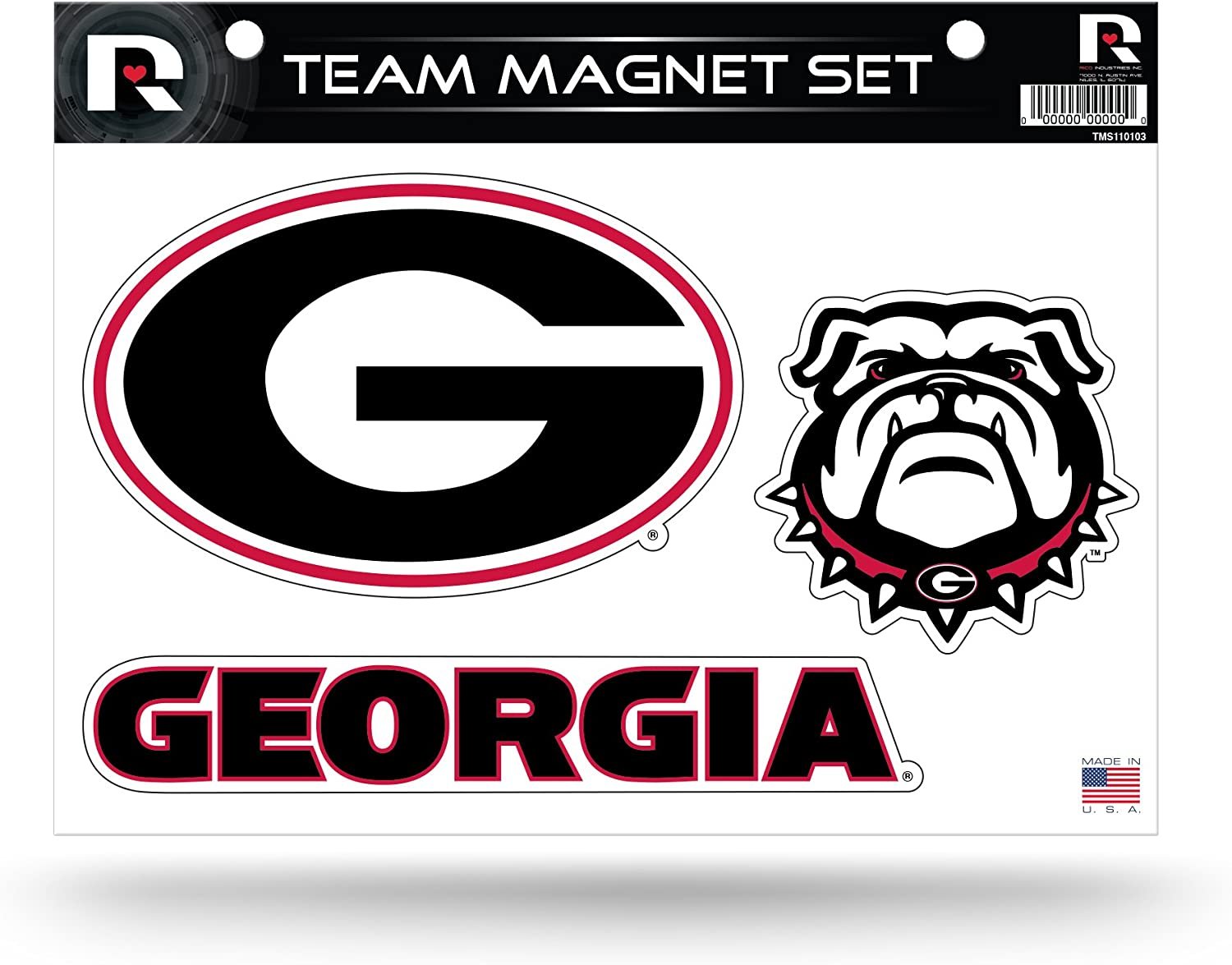 Georgia Bulldogs Die Cut Team Magnet Set Sheet University Of
